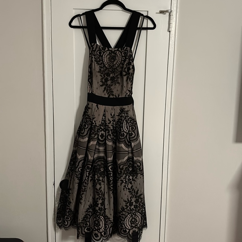 ASOS Lace Backless Midi Dress - Size 6